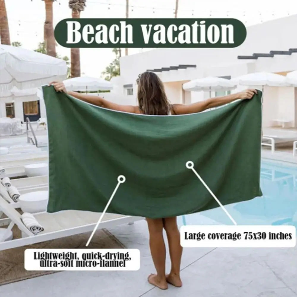 New Multifunctional Outdoor Magnetic Bath Towel Portable Coral Fleece Magnet Towels Quick-Drying Beach Towel Fiber Bath Towels