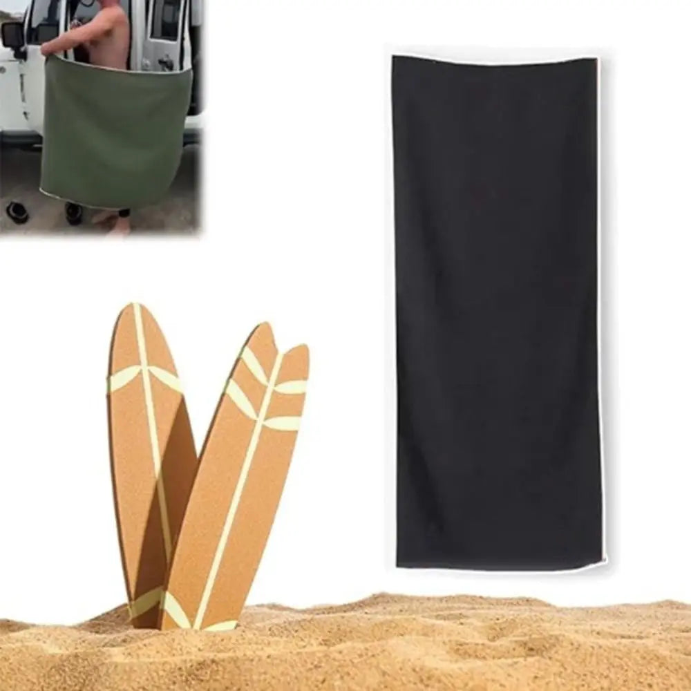 New Multifunctional Outdoor Magnetic Bath Towel Portable Coral Fleece Magnet Towels Quick-Drying Beach Towel Fiber Bath Towels